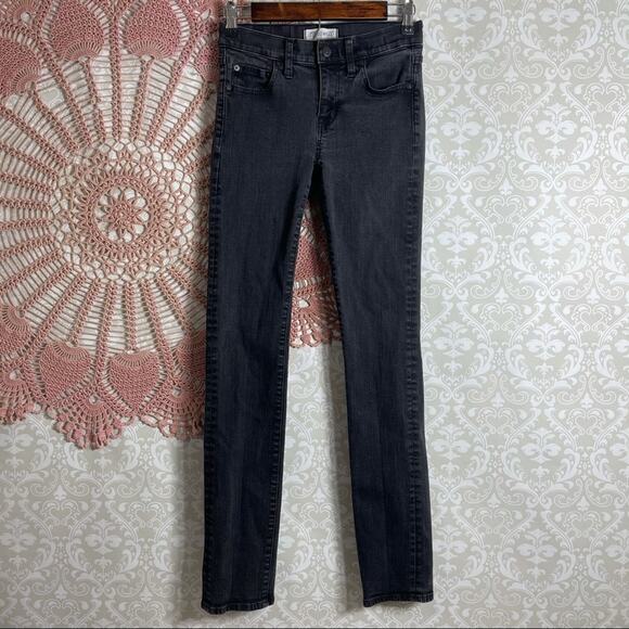 5/$30 Madewell Alley Straight Leg Jeans Washed Black 25 - Picture 2 of 5